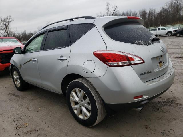 JN8AZ1MW8DW302125 - 2013 NISSAN MURANO S SILVER photo 2