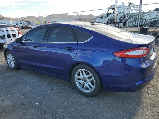 3FA6P0H76GR388391 - 2016 FORD FUSION SE BLUE photo 2