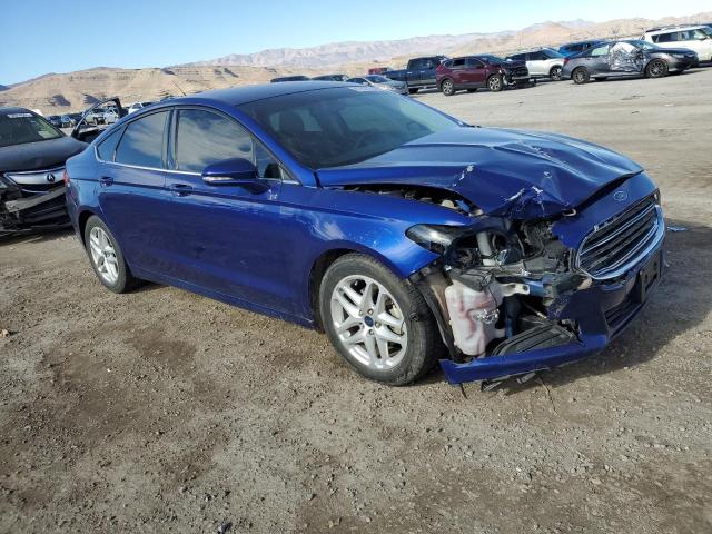 3FA6P0H76GR388391 - 2016 FORD FUSION SE BLUE photo 4