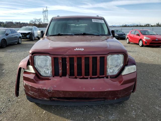 1J8GN28K68W267582 - 2008 JEEP LIBERTY SPORT BURGUNDY photo 5