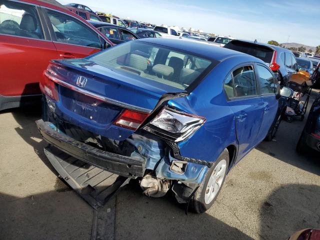 19XFB2F58FE251898 - 2015 HONDA CIVIC LX BLUE photo 3