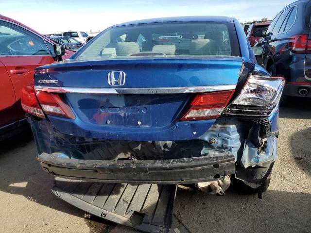 19XFB2F58FE251898 - 2015 HONDA CIVIC LX BLUE photo 6