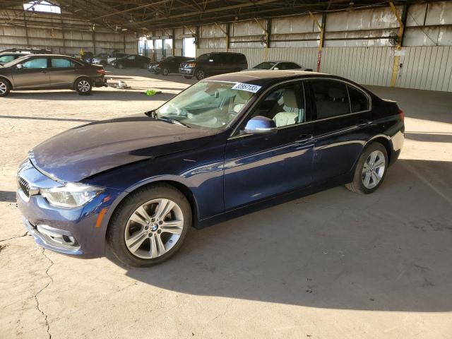 WBA8B9C57JK886443 - 2018 BMW 330 I BLUE photo 1