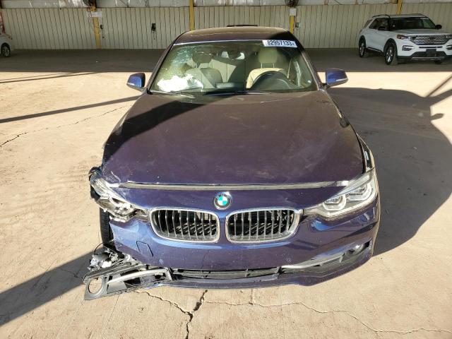 WBA8B9C57JK886443 - 2018 BMW 330 I BLUE photo 5