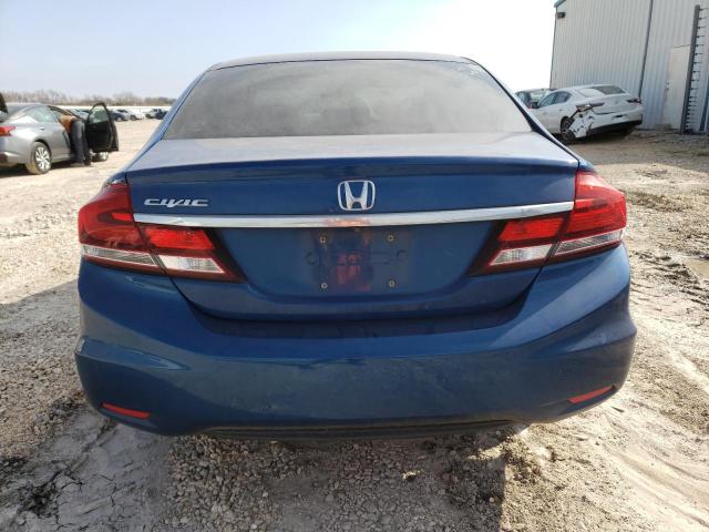 19XFB2F55FE038004 - 2015 HONDA CIVIC LX BLUE photo 6