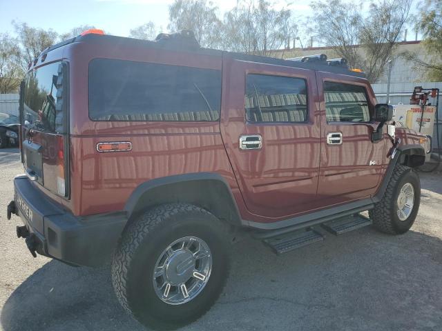 5GRGN23U73H100787 - 2003 HUMMER H2 RED photo 3