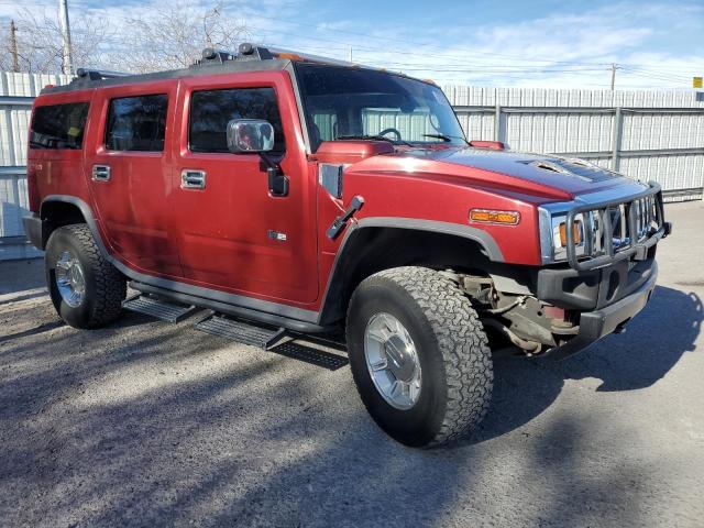 5GRGN23U73H100787 - 2003 HUMMER H2 RED photo 4