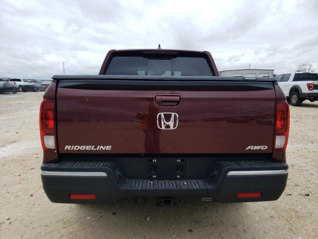 5FPYK3F52LB021253 - 2020 HONDA RIDGELINE RTL MAROON photo 6