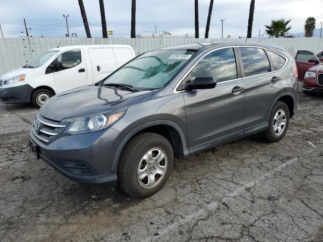 3CZRM3H35EG701092 - 2014 HONDA CR-V LX GRAY photo 1