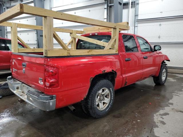 1D7HW48N66S502197 - 2006 DODGE DAKOTA QUAD SLT RED photo 3