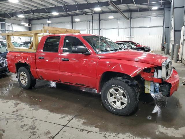 1D7HW48N66S502197 - 2006 DODGE DAKOTA QUAD SLT RED photo 4