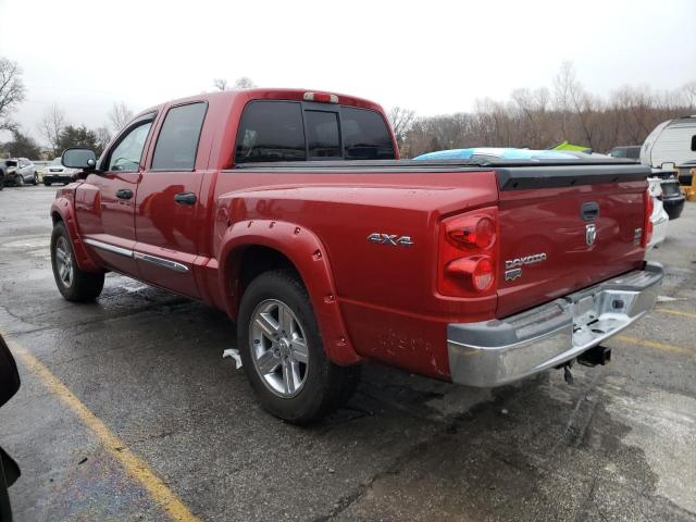 1D7HW58N68S602812 - 2008 DODGE DAKOTA QUAD LARAMIE BURGUNDY photo 2