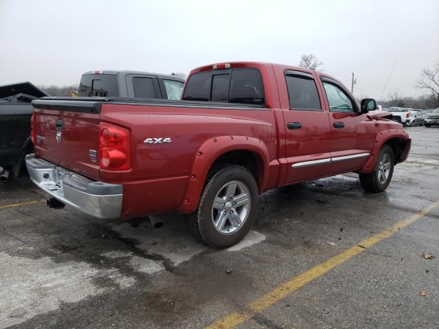 1D7HW58N68S602812 - 2008 DODGE DAKOTA QUAD LARAMIE BURGUNDY photo 3