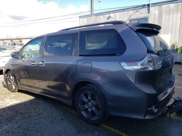 5TDXZ3DC5HS790401 - 2017 TOYOTA SIENNA SE GRAY photo 2