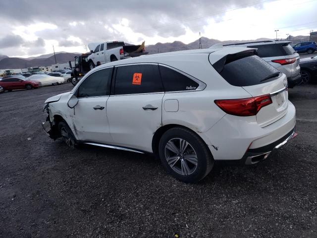 5J8YD3H31KL007744 - 2019 ACURA MDX WHITE photo 2