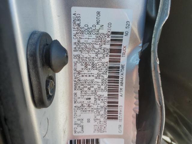3TMJU62N36M027333 - 2006 TOYOTA TACOMA DOUBLE CAB PRERUNNER SILVER photo 13