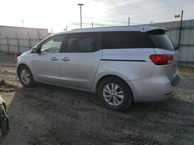 KNDMB5C14G6162959 - 2016 KIA SEDONA LX SILVER photo 2