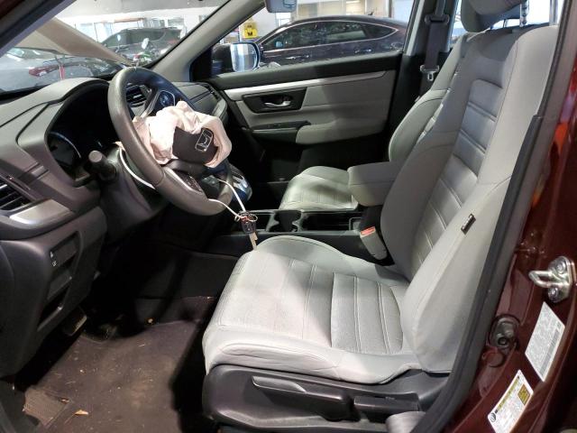 2HKRW5H34JH418096 - 2018 HONDA CR-V LX BURGUNDY photo 7