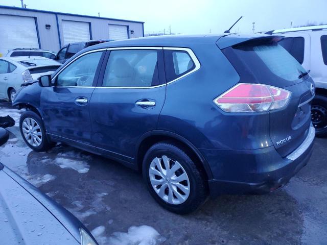 5N1AT2MV0EC866179 - 2014 NISSAN ROGUE S BLUE photo 2