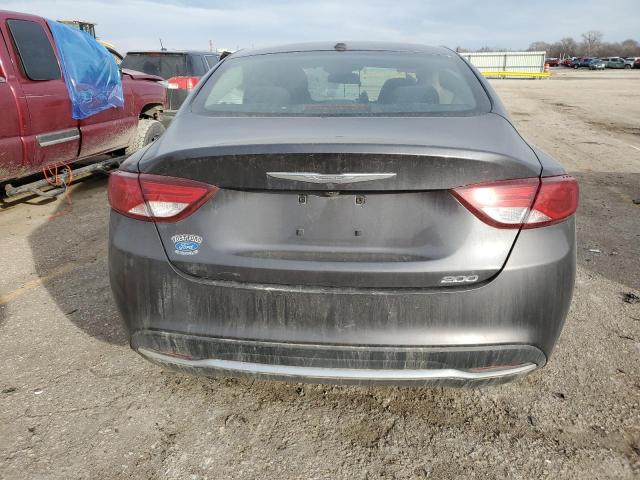 1C3CCCABXFN505257 - 2015 CHRYSLER 200 LIMITED CHARCOAL photo 6
