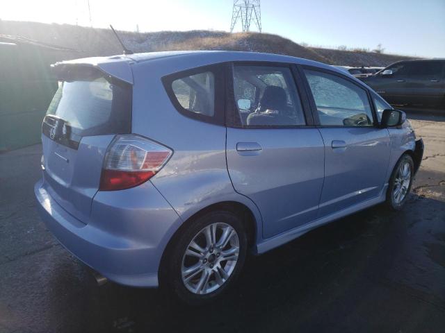 JHMGE88479S005038 - 2009 HONDA FIT SPORT BLUE photo 3