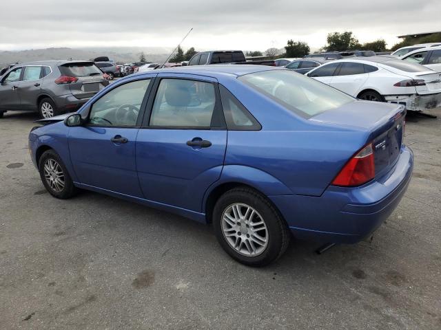 1FAFP34N15W182850 - 2005 FORD FOCUS ZX4 BLUE photo 2