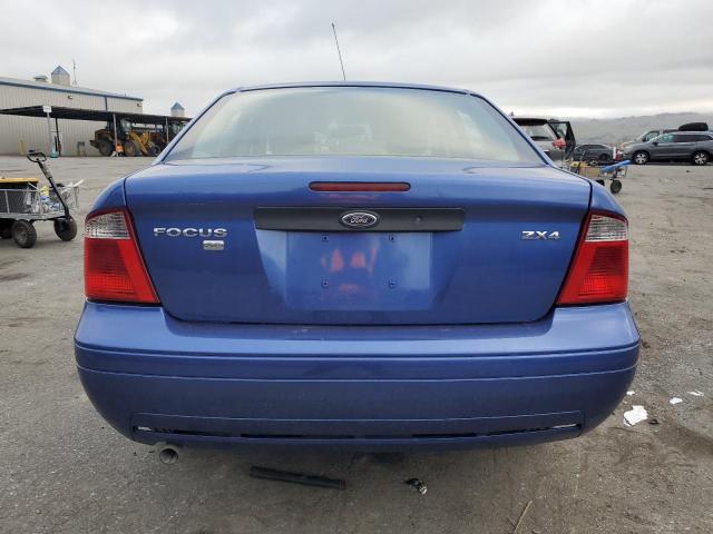 1FAFP34N15W182850 - 2005 FORD FOCUS ZX4 BLUE photo 6