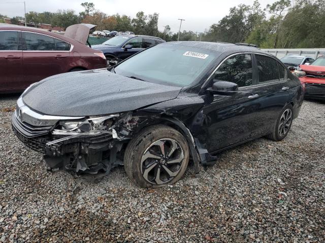 1HGCR2F78HA104276 - 2017 HONDA ACCORD EX BLACK photo 1