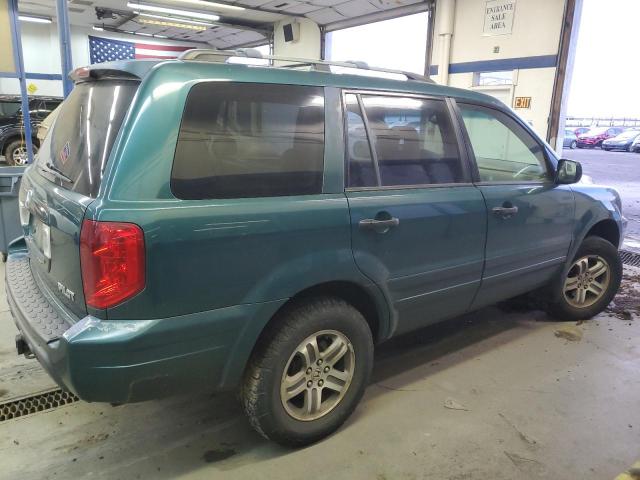 2HKYF18503H511836 - 2003 HONDA PILOT EXL GREEN photo 3