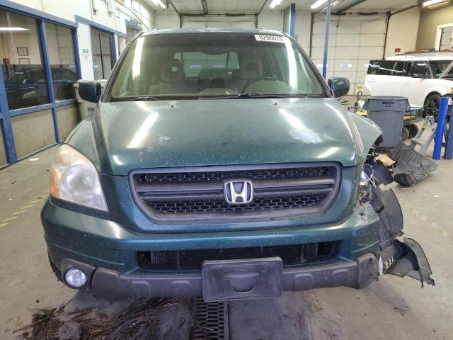 2HKYF18503H511836 - 2003 HONDA PILOT EXL GREEN photo 5