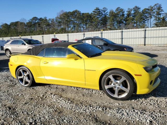 2G1FF3D31F9297074 - 2015 CHEVROLET CAMARO LT YELLOW photo 4