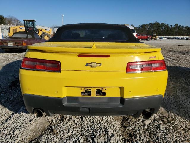 2G1FF3D31F9297074 - 2015 CHEVROLET CAMARO LT YELLOW photo 6