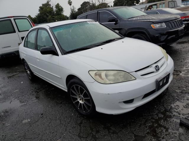 2HGES16655H624785 - 2005 HONDA CIVIC LX WHITE photo 4