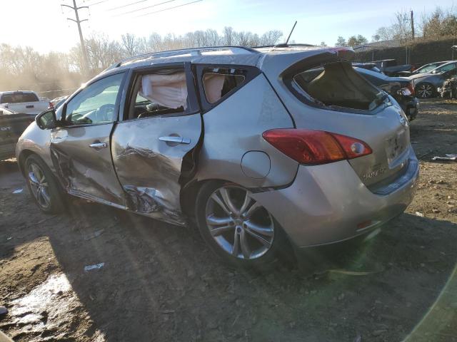 JN8AZ18W29W146519 - 2009 NISSAN MURANO S SILVER photo 2