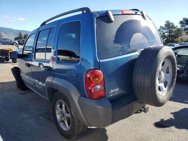 1J4GL48KX3W655703 - 2003 JEEP LIBERTY SPORT BLUE photo 2