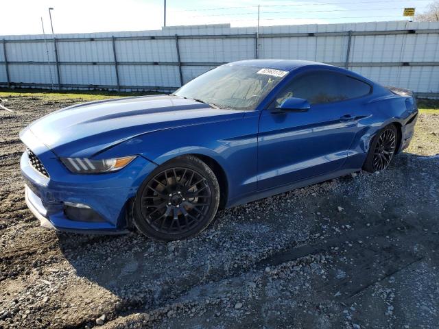 1FA6P8TH6H5306971 - 2017 FORD MUSTANG BLUE photo 1