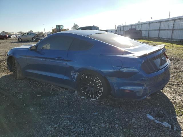 1FA6P8TH6H5306971 - 2017 FORD MUSTANG BLUE photo 2