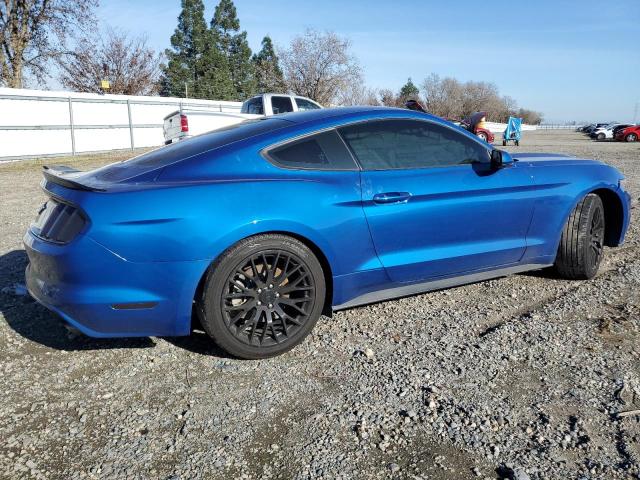 1FA6P8TH6H5306971 - 2017 FORD MUSTANG BLUE photo 3