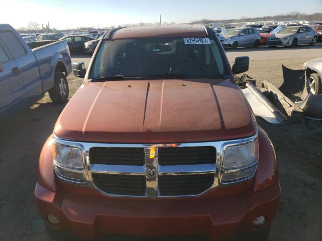 1D8GU58K87W636910 - 2007 DODGE NITRO SLT ORANGE photo 5