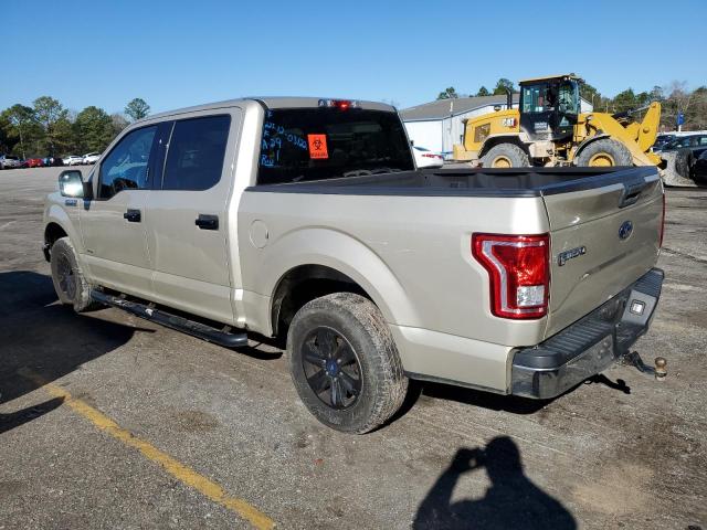 1FTEW1CP7HKE53020 - 2017 FORD F150 SUPERCREW TAN photo 2