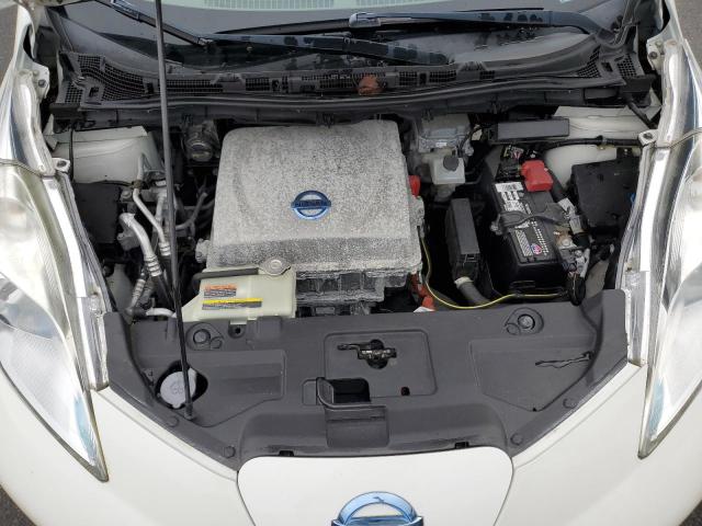 1N4AZ0CP5DC402108 - 2013 NISSAN LEAF S WHITE photo 11