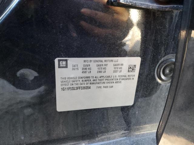 1G11F5SL5FF336054 - 2015 CHEVROLET MALIBU LTZ 黑色 照片 12