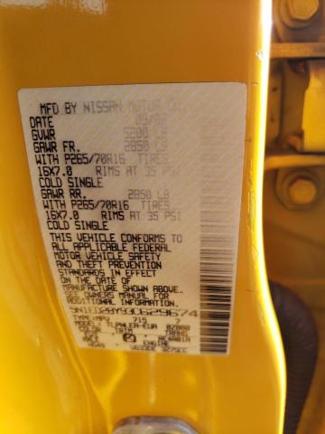 5N1ED28Y93C629674 - 2003 NISSAN XTERRA XE YELLOW photo 12