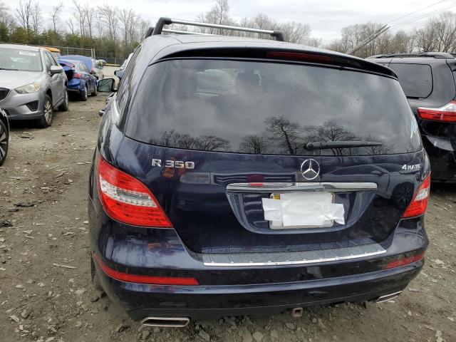 4JGCB5HE7CA148306 - 2012 MERCEDES-BENZ R 350 4MATIC BLUE photo 6