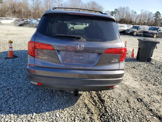 5FNYF6H50HB083270 - 2017 HONDA PILOT EXL GRAY photo 6