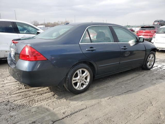 1HGCM56877A043591 - 2007 HONDA ACCORD EX BLUE photo 3