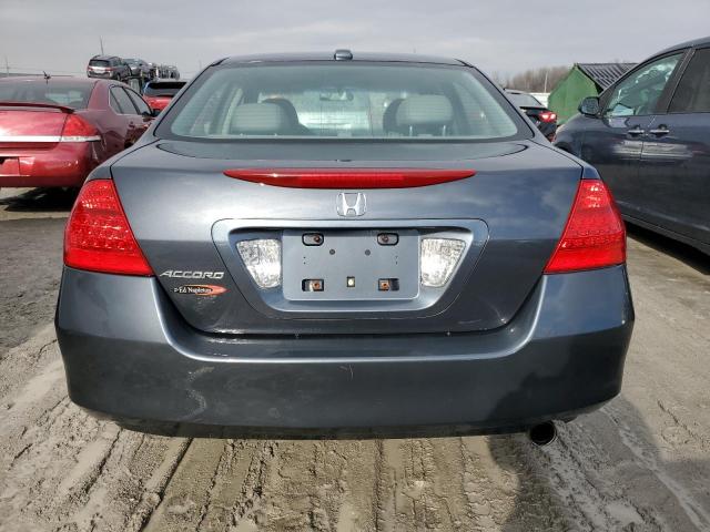 1HGCM56877A043591 - 2007 HONDA ACCORD EX BLUE photo 6