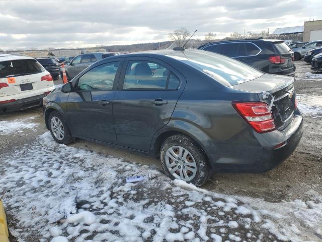 1G1JB5SH1H4161355 - 2017 CHEVROLET SONIC LS GRAY photo 2