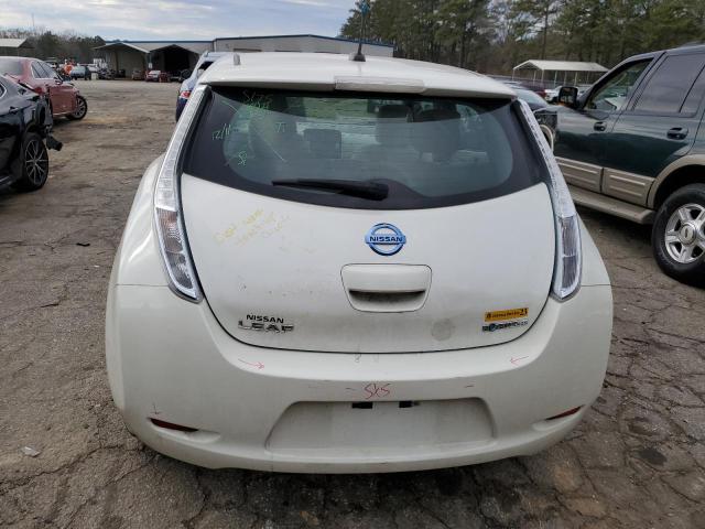 1N4AZ0CPXDC414593 - 2013 NISSAN LEAF S WHITE photo 6