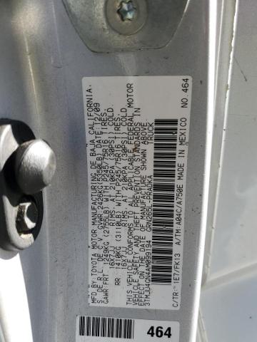 3TMJU4GN4AM099194 - 2010 TOYOTA TACOMA DOUBLE CAB PRERUNNER SILVER photo 12